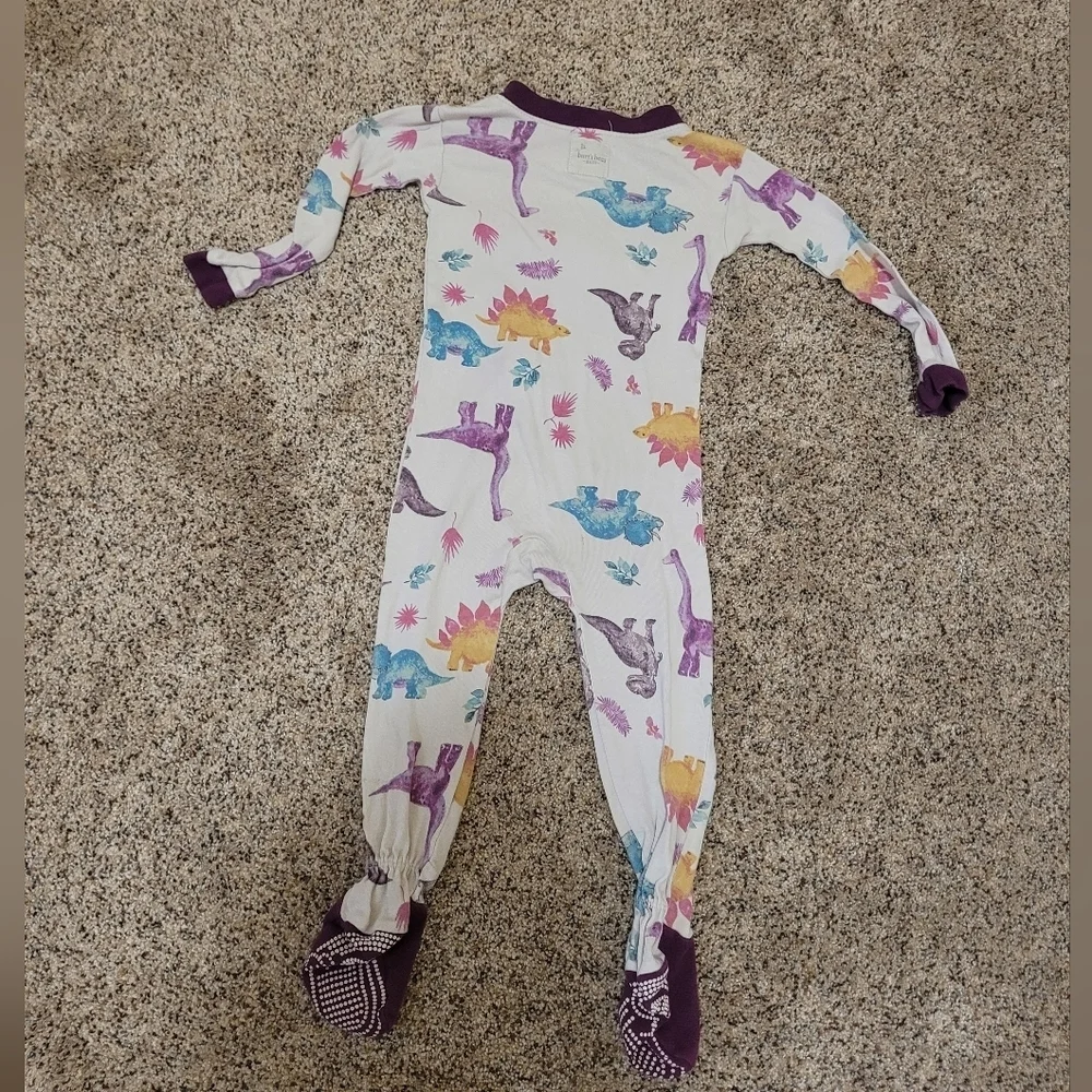 Burt's Bees Baby Dinosouar Snug Fit Pajamas Size 18 Months